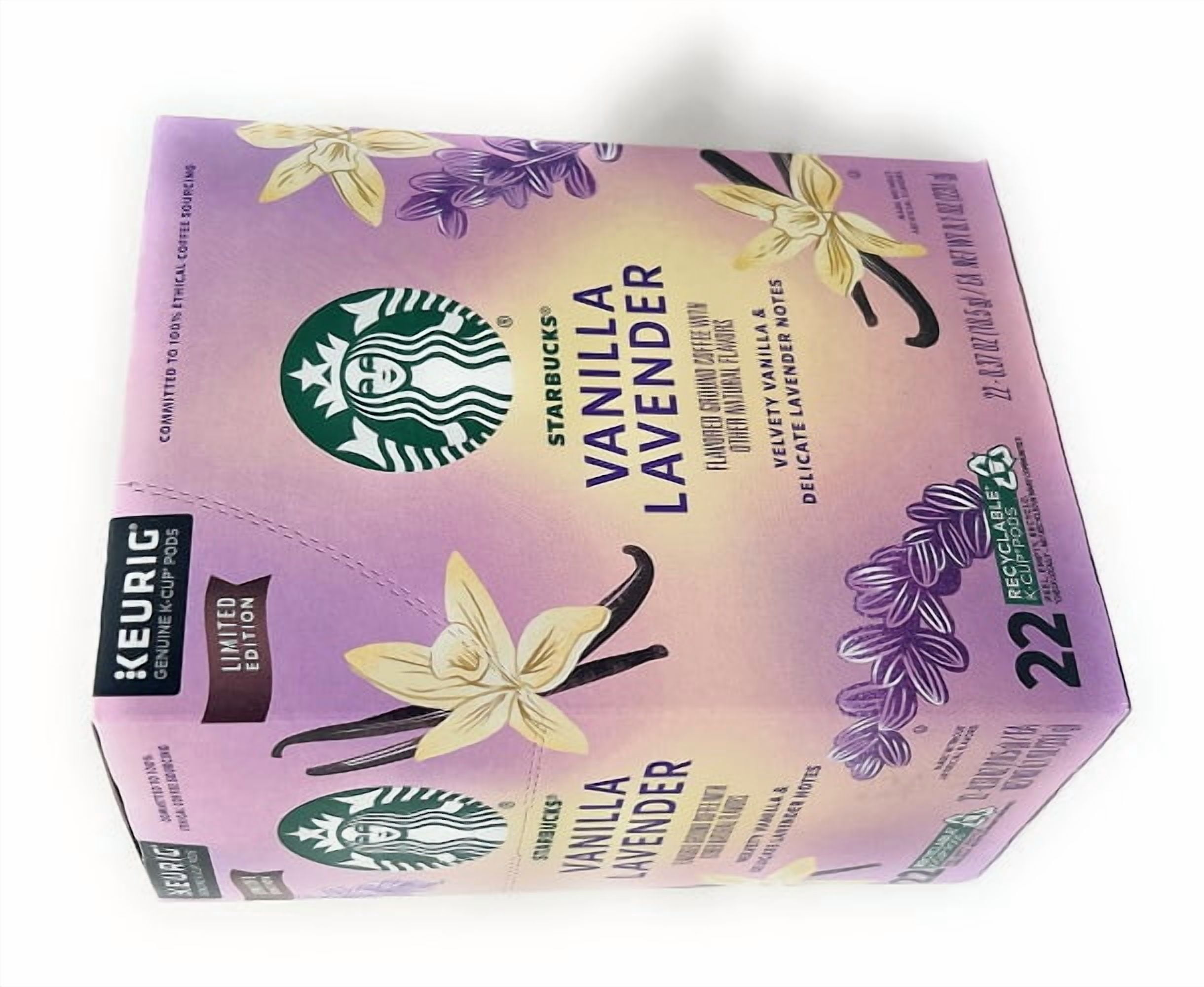 Starbucks Vanilla Lavender K-Cup Coffee Pods - 22 count - 1 box