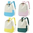 thumbnail image 4 of Teens Backpack Fashion Casual Color Patchwork Student Backpack Travel Backpack, 4 of 4