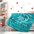 thumbnail image 2 of Valentine's Day Blanket Valentines Gifts for Men I Love You Soft Throw Blanket Anniversary Present for Boyfriend Husband from Girlfriend Wife Valentines Day Blanket for Him, 2 of 5