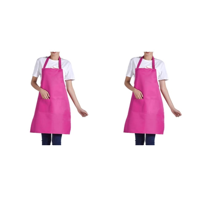 Youkk 12pack/lot Easy To And Quick-drying Apron For Cooking BBQ Baking Innovative Rose Red 2Set