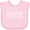 AD-Pink, variant on Inktastic It's Home- State of Michigan Outline Distressed Text Boys or Girls Baby Bib