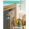 thumbnail image 3 of LEFEE Over Door Hook with 2 Mesh Baskets and 9 Hooks, 304 Stainless Steel No Drilling Over The Door Hanger, Over The Door Organizer for Bathroom, Kitchen, Bedroom-White (for 1.57in Doors), 3 of 7