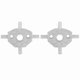 thumbnail image 1 of Headlight Washer Pivot Covers with Cruciform Swivel for X-Type S Models, 1 of 5