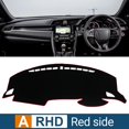 thumbnail image 3 of Cubierta de salpicadero de coche para Honda Civic X, alfombrilla antideslizante de escritorio, accesorios de almohadilla, 10 °, 2016, 2017, 2018, 2019, 2020, 3 of 5