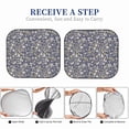 thumbnail image 7 of Uemuo Daisies Flowers Printed 2 PCS Car Windshield Sun Shade, Auto Sun Heat and UV Rays Blocker, Foldable Automotive Front Window Sunshade Protector, 7 of 7