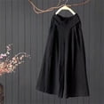 thumbnail image 2 of Xiaoxatg Women's Pants, Plus Size Pants for Women Skirt Style Loose Summer Wide Leg Trousers with Relaxed Fit and Comfortable Waist Black XXL, 2 of 7