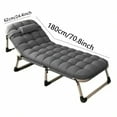 thumbnail image 3 of Adjustable Portable Folding Camping Sofa Bed - Single Size with Soft Cushions & Pillows for Camping, Travel & Gifting, 3 of 7
