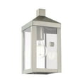 thumbnail image 6 of Livex Lighting Nyack Outdoor Wall Lantern in Nickel, 6 of 11