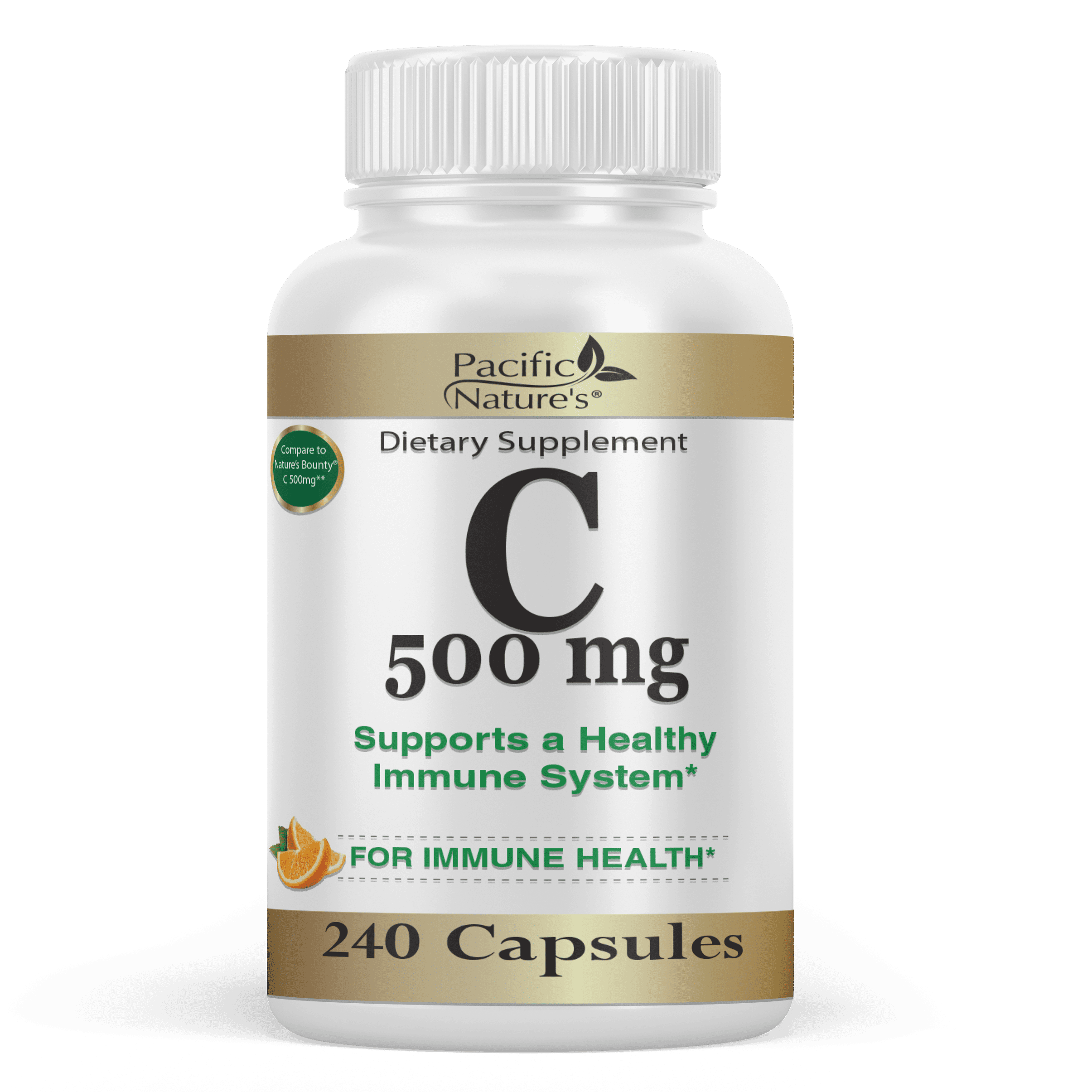 Pacific Nature's Vitamin C 500 mg 240 Ct