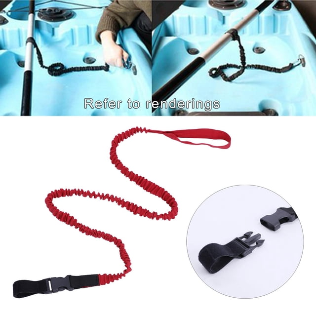 Correa de paleta de kayak DYNWAVEMX Paddle Leash Nylon Elástico Enroldo