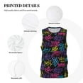 thumbnail image 3 of Sikiie Graffiti Art Basketball Jersey Reversible Men's Mesh Athletic Sports Shirts Training Practice S-4XLMedium, 3 of 6