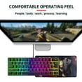 thumbnail image 5 of 60% Compact Gaming Keyboard, Wired Type-C, Mechanical Feel, LED Backlit, Quiet, Detachable Cable, Ergonomic for PC/Laptop, 5 of 8