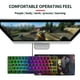 thumbnail image 4 of Herunwer Russian Layout 61-Key Wired Illuminated Mechanical Keyboard for Gaming, 4 of 9