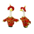thumbnail image 5 of Novryn Goose Christmas Outfit Set For Lawn Goose, 15 x 13 Inch Polyester Cover With A Printed Festive Pattern And A Slip On Fit, Porch Lawn Garden Or Front Yard Display Use, 5 of 9