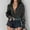 Black, variant on TIANZEN Women's Blouse Satin Silk Shirt Button Down Shirt Casual Loose Long Sleeve Work Long Edition Blouse Womens Knit Shirts Button down Shirts for Women Shirts for Women Casual Summer