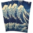 thumbnail image 2 of SKYSONIC Japanese Waves Kitchen Towels, 18 x 28 Inch Super Soft and Absorbent Dish Cloths for Washing Dishes, 1 PCS Reusable Multi-Purpose Microfiber Hand Towels for Kitchen, 2 of 7