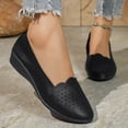 thumbnail image 6 of Wensltd Women Flats Shoes Hollow out Round Toe Breathable Closed Toe Slip on Shoes for Women Dressy Spring&Summer, 6 of 7