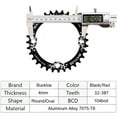 thumbnail image 6 of BUCKLOS 104BCD Chainring Narrow Wide MTB Chainring, Single Speed Round Oval AL7075 CNC Mounrtain Bike Chain Ring, 30-42T Chainwheel, 6 of 7