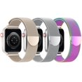 thumbnail image 1 of Apple Watch Band BELONGME Mesh Loop de acero inoxidable, paquete de 3, 1 of 7