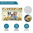thumbnail image 6 of Spring Dog Placemats Set of 4, Sunflower Daisy Botanical Yellow Ombre Placemats for Dining Table, Place Mats for Kitchen Tabletop, Waterproof Wipeable Dining Table Mats Set, 6 of 9