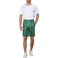 thumbnail image 2 of INSPIRE CHIC Striped Shorts for Men's Regular Fit Summer Chino Shorts Pants 30 Green, 2 of 6