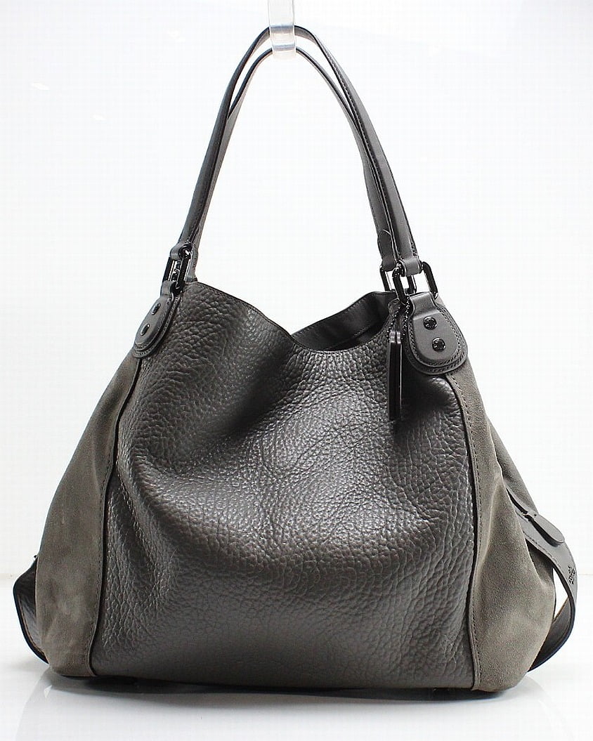 coach edie 42 mixed leather