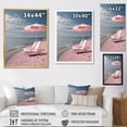 thumbnail image 4 of Designart "Romance on the Cote d Azur Pink French Charm II" Nautical & Beach Wall Art Living Room, 4 of 5
