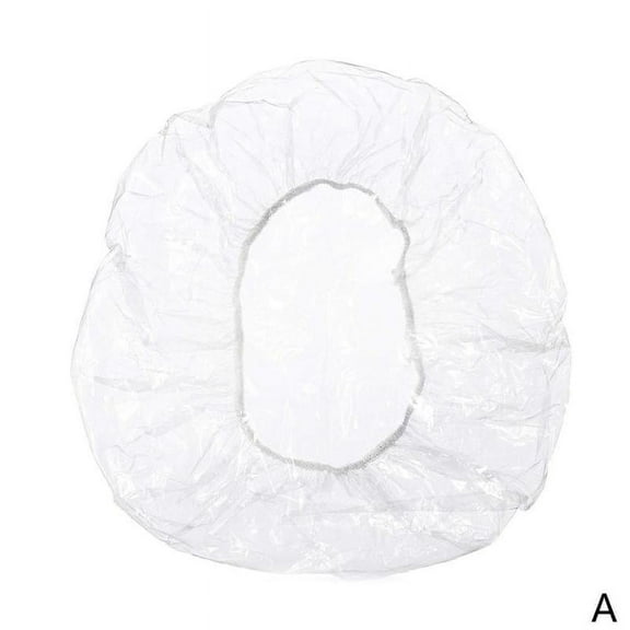 10-100Pcs Disposable Shower Caps Bathing Elastic Clear Care Hat Hair P9C2