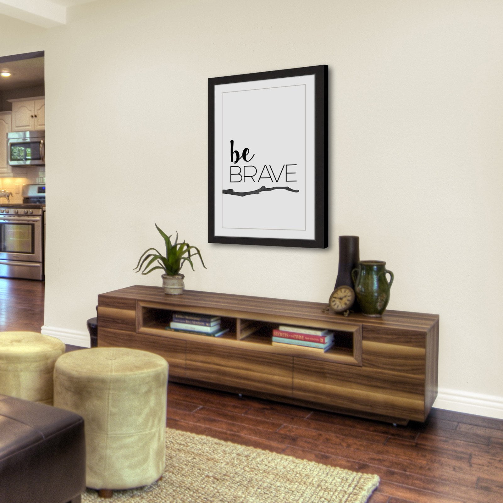 "Be Brave" by Diana Alcala Framed Painting Print