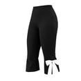 thumbnail image 7 of Guluxicc Women's Cropped Pants Plus Size Elastic High Waisted Capris for Everyday Gym Workout, 7 of 7