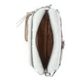 thumbnail image 7 of Madden NYC Women's Faux Shearling Camera Handbag with Charm Keychain, Cream, 7 of 7
