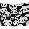 thumbnail image 2 of FREEAMG Cute Pandas Tapestry Hippie Wall Hanging Tapestries Aesthetic Decorative for Living Room Bedroom Ceiling 60x40In, 2 of 7