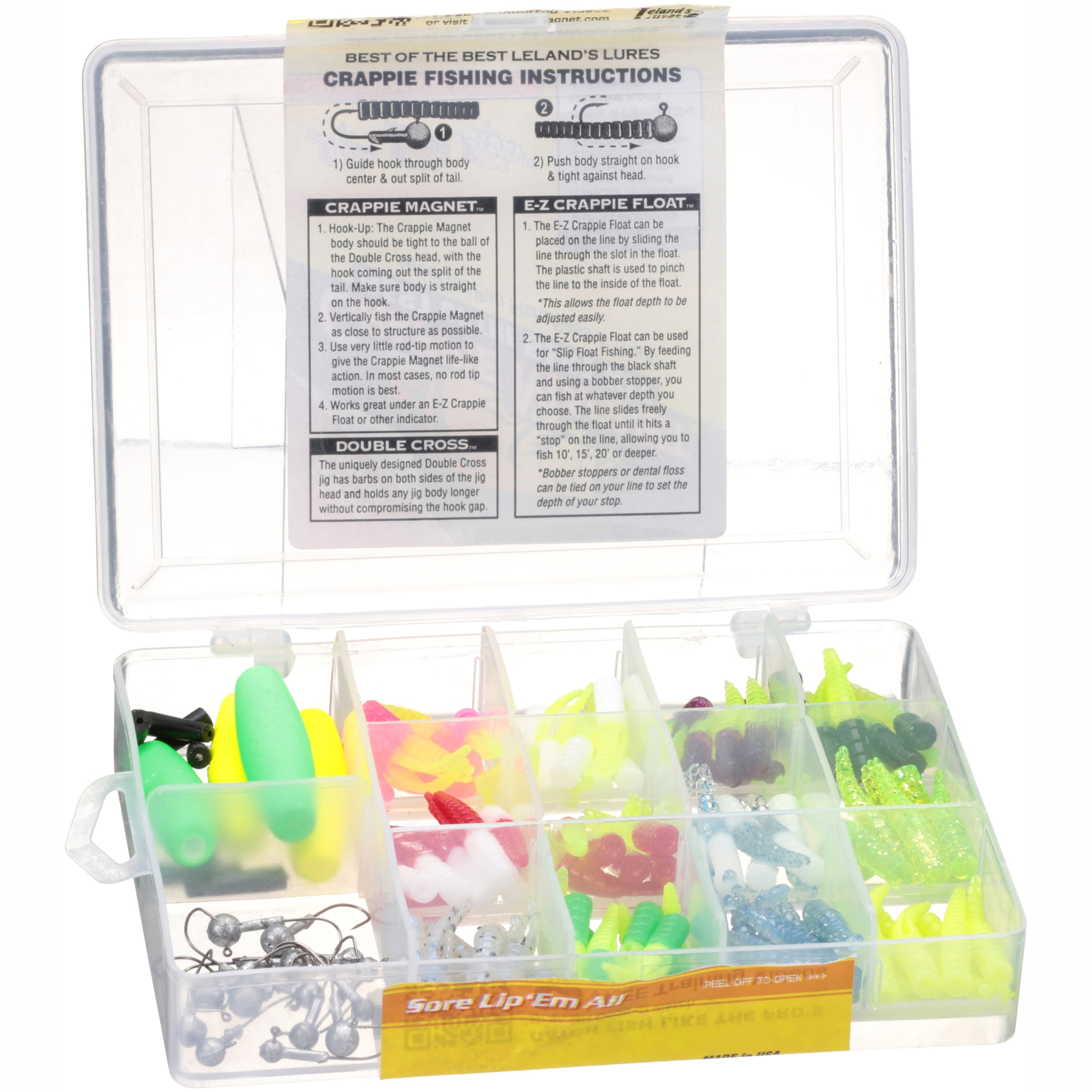 Leland Lures Crappie Magnets 2 packs 30 pc total green assassin 