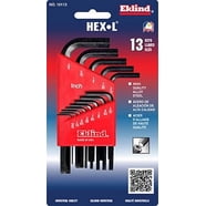 Eklind 13213 13-Piece SAE Ball-Hex-L Key Set .050