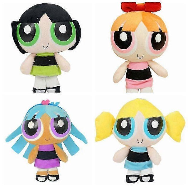 2025 The Powerpuff Girls Plush Toy Cute Blossom Bubbles Buttercup Soft Stuffed Plushie Doll For Kids Girls Cartoon Fans Gifts, 20cm