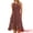 Wine Red, variant on DARING DIVA Women's Summer Wrap Round Neck Keyhole Back Dresses XS Apricot