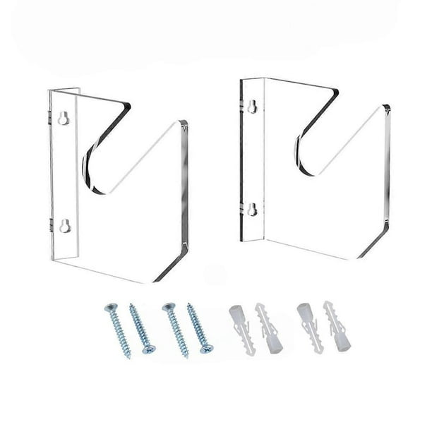 1 Pairs Skateboard Wall Mount Acrylic Skate Board Wall Holder Display Rack Indoor Floating Skateboard Storage Holder