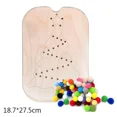 thumbnail image 1 of Bandeja sensorial Montessori para niños, juego de mesa, árbol de Navidad de madera, clasificador de colores de bellota, juguetes educativos de entrenamiento para educación temprana, 1 of 6