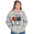 thumbnail image 5 of Worlds Gayest Aunt LGBTQ Family Pride Zip Hoodie Sweatshirt Women Brisco Brands S, 5 of 6