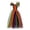 A252 Multicolor, variant on Xdegoge Kids Girls Halloween Gothic Dress Maxi Tulle Tutu V Neck Ruffle Sleeve Tween Party Dresses Vampire Evil Queen Cosplay Costume Carnival Festival Performance Outfit