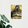 thumbnail image 3 of Buy War Bonds WWII USA Stars Stripes Flag Soldiers Aircrafts Vintage Political Propaganda Unframed Wall Art Print Poster Home Decor, 3 of 4