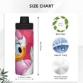 thumbnail image 4 of Botella de agua aislada Daisy Sports de acero inoxidable, portátil, para exteriores, para viajes, fitness, estudiantes, talla única., 4 of 7