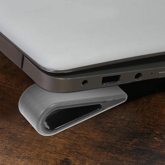 4-Pack Adjustable Laptop Stand Brackets with Silicone Wedges for Desk, Tablet, Keyboard Riser Supports