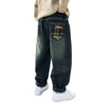 thumbnail image 5 of Teen Boys Jean Pants,Casual Elastic Waist Cargo Jean Pants Boys Fashion Teen Boys Clothes 12-13 Years, 5 of 7