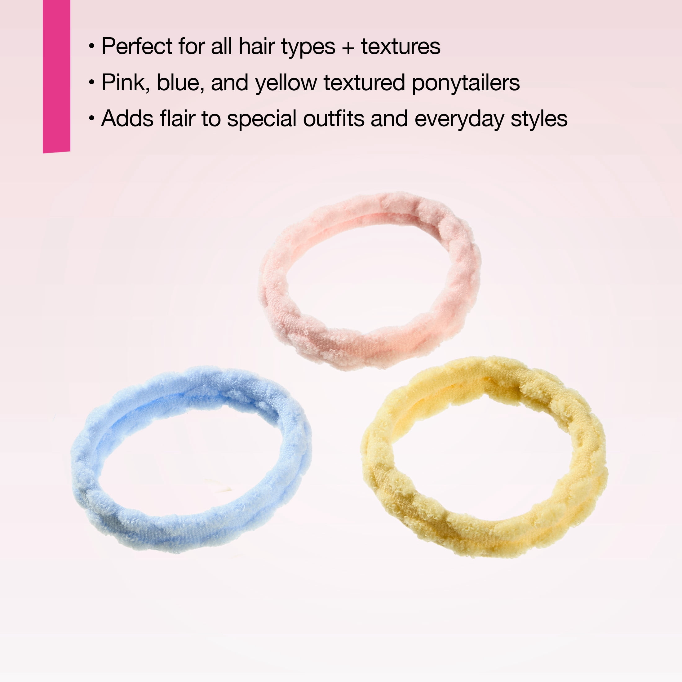SC GenZ 10-PK TXT SOFT PONYTAILERS