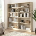 thumbnail image 2 of Universal Tall 5 Shelf Bookcase Set in Natural Elm - Engineered Wood, 2 of 9