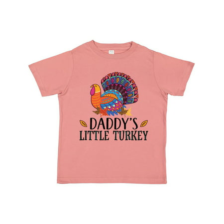 

Inktastic Thanksgiving Daddy Little Turkey Gift Toddler Boy or Toddler Girl T-Shirt