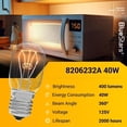 thumbnail image 2 of Bombilla para microondas BlueStars 8206232A, 40 W, 125 V, base E17, x3, 2 of 9