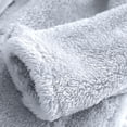 thumbnail image 5 of Women Fuzzy Fleece Jacket Long Sleeve Button Down Coat Plush Warm Winter Sleepwear with Pockets Soft Sherpa, 5 of 8