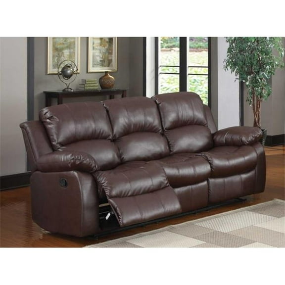 Cranley Double Reclining Sofa in Brown